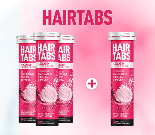 3 Hairtabs Effervescent Tablets + 1 Free